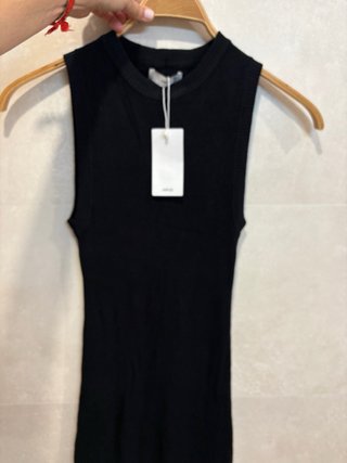 Vestido largo negro Mango Talla XS