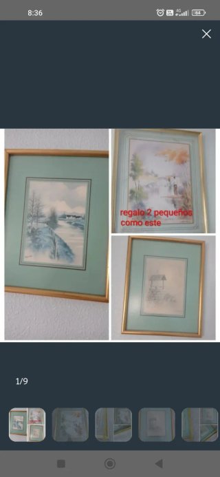 Lote de cuadros decorativos