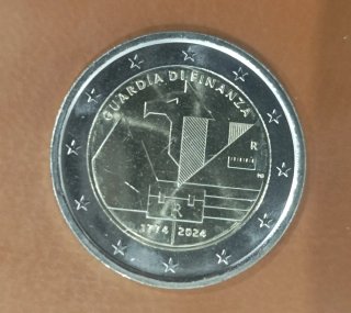 Moneda 2 euros Italia 2024 Guardia Finanza. S/C