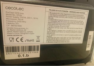 Microondas Cecotec 3D Wave Inox