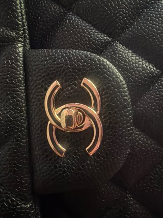 Borsa Chanel Pelle Nera Interno Rosso