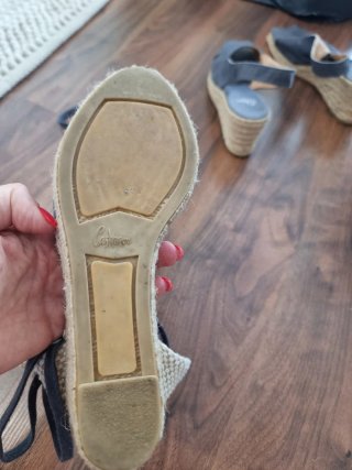 Alpargatas Castañer Beige y Azul