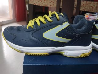 Zapatillas deportivas Boomerang azul y amarillo