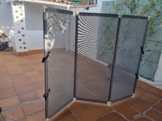 Sombra de balcón plegable biombo