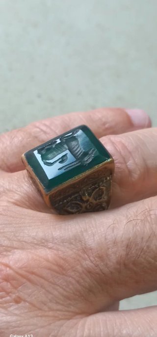 Anello sigillo afghano vintage