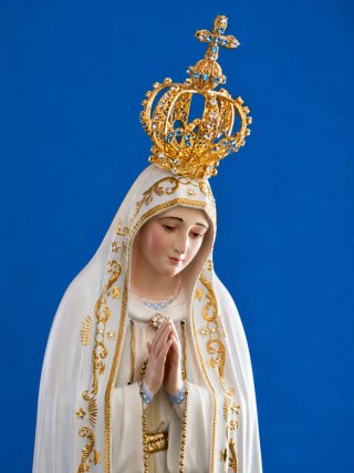 Virgen de Fátima 60cm Mod. Capelinha