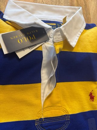 Polo Ralph Lauren Maglia a Righe Blu Giallo