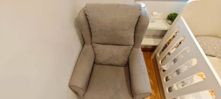 Sillón cómodo beige/gris