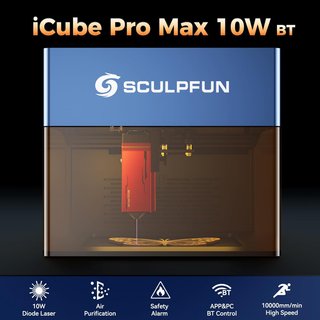 SCULPFUN iCube BT Grabador Láser 10W