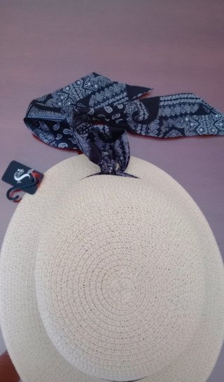 Sombrero de paja verano con cinta