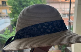 Sombrero de paja verano con cinta