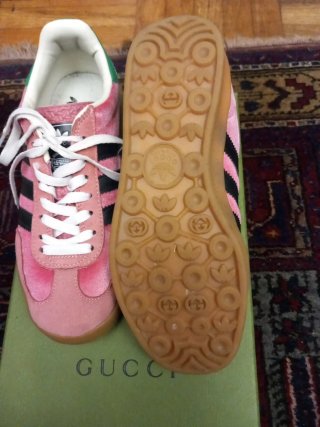 Zapatillas Gucci x Adidas Rosas y Verdes