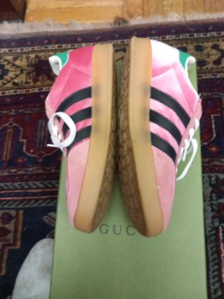 Zapatillas Gucci x Adidas Rosas y Verdes