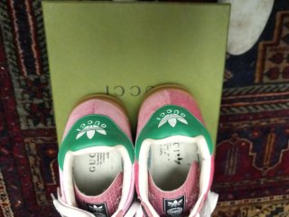 Zapatillas Gucci x Adidas Rosas y Verdes