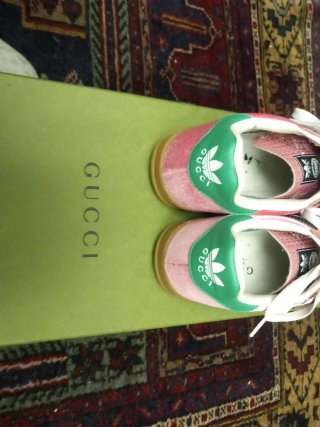 Zapatillas Gucci x Adidas Rosas y Verdes