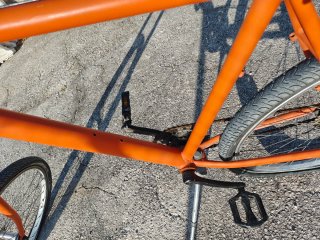 Bicicleta custom naranja