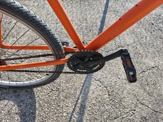Bicicleta custom naranja