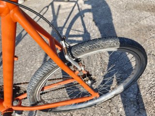 Bicicleta custom naranja