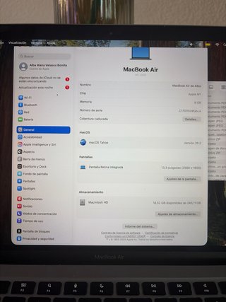 MacBook Air M1 Plata/Gris Espacial