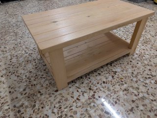 Mesa de centro de madera 110x60x51 cm