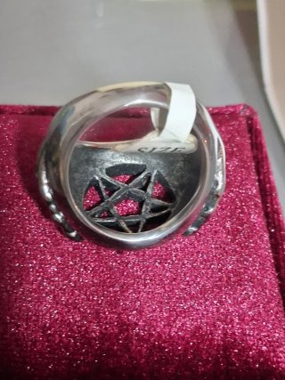 Anello uomo con pentacolo