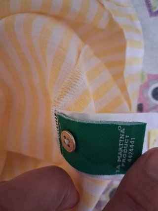 Camicia La Martina a righe gialle e bianche