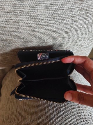 Cartera con estampado de búhos