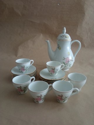 Juego de café porcelana