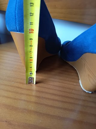 Sandalias cuña azules