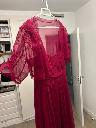 Vestido largo fucsia invitada boda