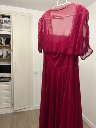 Vestido largo fucsia invitada boda