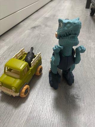 Camión y Dinosaurio de Juguete Armables