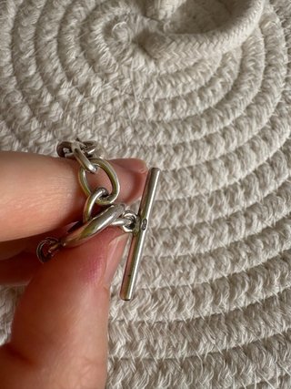 Pulsera de plata con bolitas