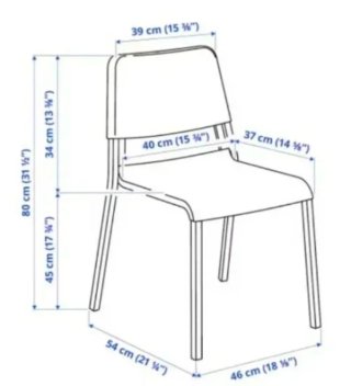 Cuatro Sillas Ikea