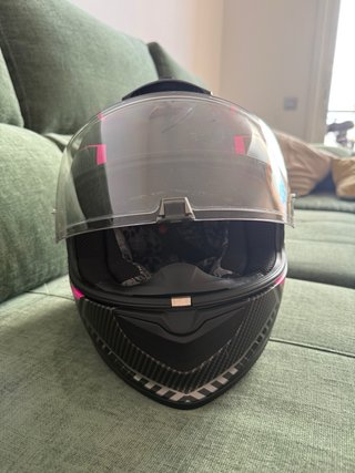 Casco Scorpion EXO 1400 EVO Air Negro y Rosa