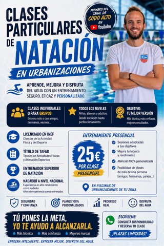 Clases particulares natacion