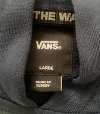 Sudadera Vans Azul y Gris