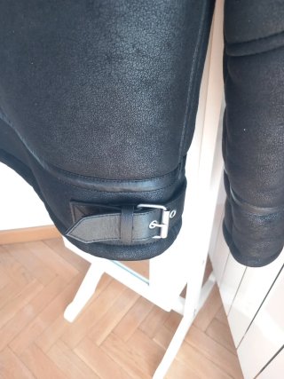 Cazadora aviador. Piel Vuelta Zara Caballero T. S