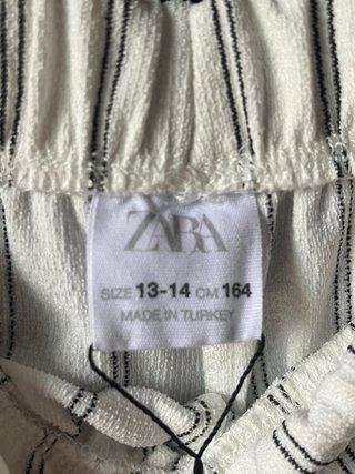 Pantalón Zara ancho rayas elástico NUEVO