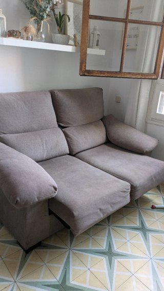 Sofá reclinable 2 plazas + sillón reclinable
