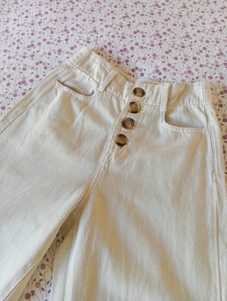 Pantalón Zara botones beige