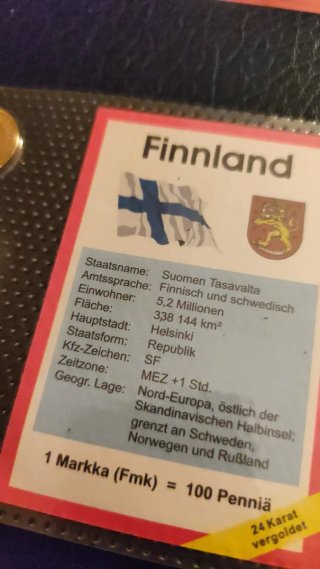 Set monedas Finlandia Markka