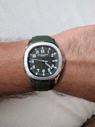Reloj Specht & Söhne verde y plateado