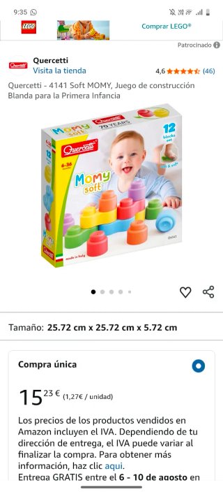 Juego de construcción Quercetti Momy Soft