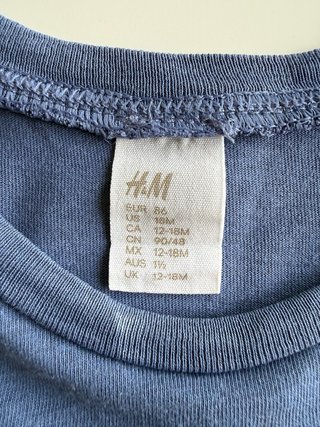 Camiseta H&M azul marino ancla
