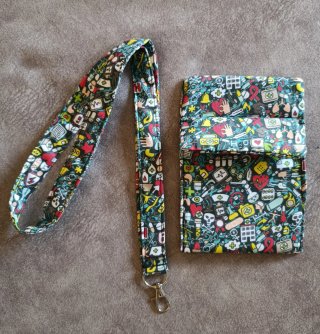 Lanyard y salvabolsillos motivos sanitarios