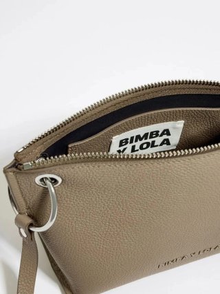Bolso bandolera BIMBA Y LOLA piel beige