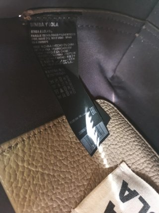 Bolso bandolera BIMBA Y LOLA piel beige