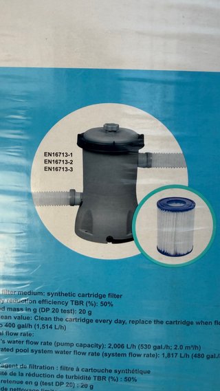 Filtro Piscina Bestway Gris