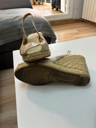 Alpargatas Castañer Doradas Talla 35